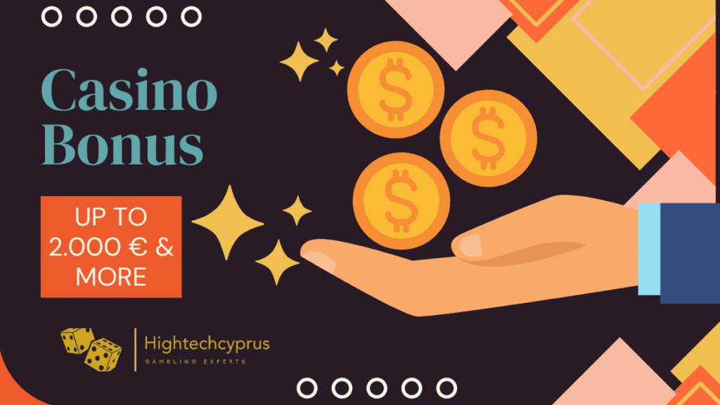 Different types of online casino bonus offers.