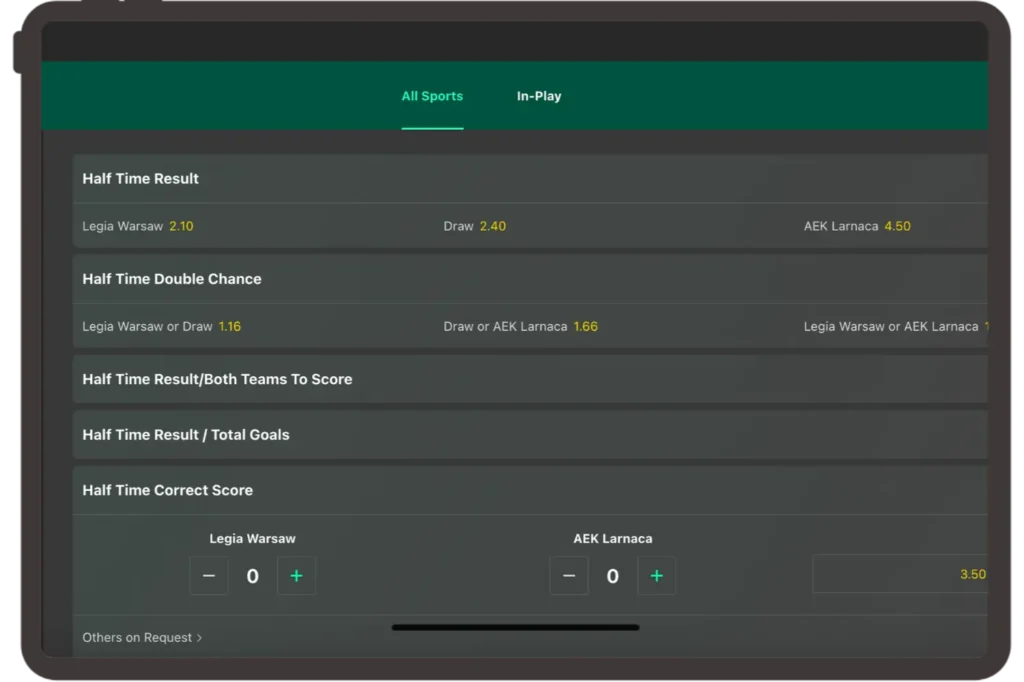 Bet365 Football Betting Overview.