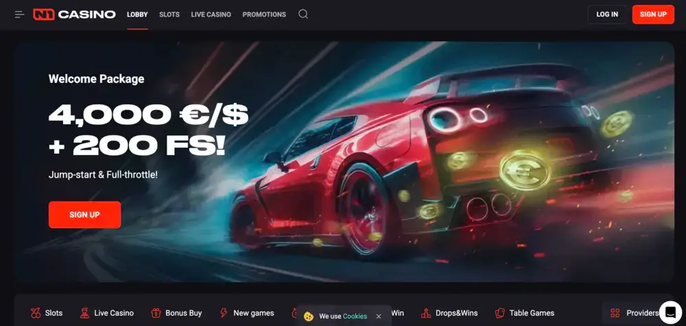 N1 Casino Website.