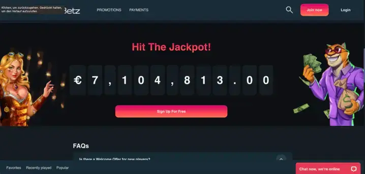 PrimeBetz Jackpot.