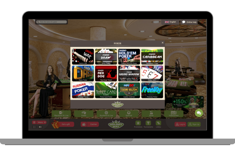 All Poker variations offered at NoLimit Way.