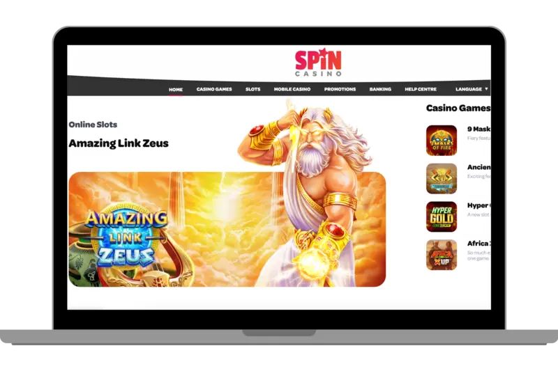 We tested the Zeus Slot at Spin Casino.