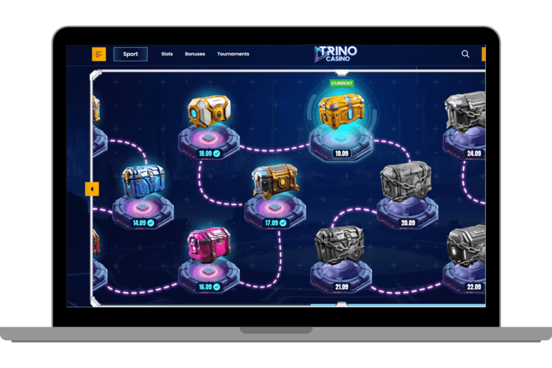The treasure map of the Trino Casino.